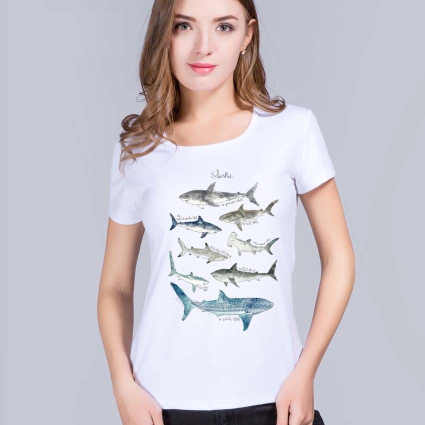 "Fashion Shark Shirt" Shark T-Shirt / Top for women – sharksoul